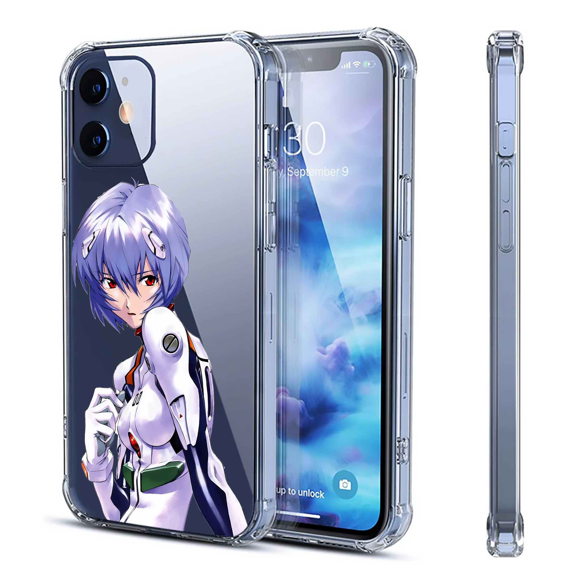 （画像用） EVA 新世紀エヴァンゲリオン 【iPhone 12シリーズ対応】透明スマホケース（クリアソフトケース）